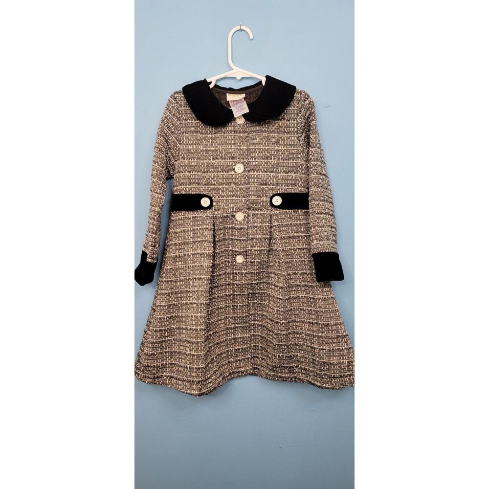 Blueberi Boulevard Black And White Tweed Button Front Pleated Jacket Size 6